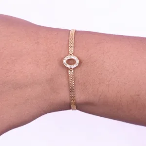 Gleamming CircleShine Micro Gold Bracelet